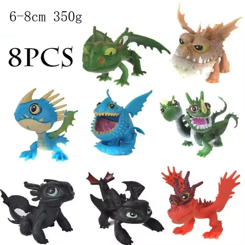 أنيمي قطار التنين خبير الشكل 6/8/10/12/15/18 قطعة خبراء التنين تمثال جمع نماذج ألعاب الدمى لهدايا عيد ميلاد الطفل