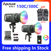 Aputure Amaran 150c Amaran 300c Video Light 2500-7500K RGBWW Full-color LED COB Photography Lighting Sidus Link App Control