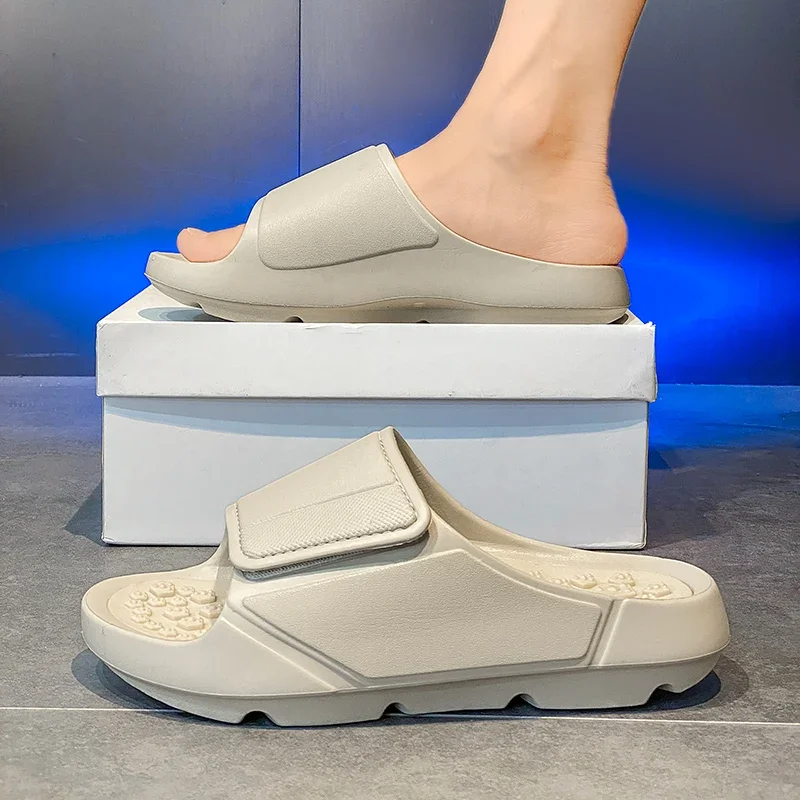 Outdoor-Sandalen, Strand-Freizeitschuhe, Neue Sommer-Herren-Massage-Pantoffeln, Indoor-Slipper mit Weicher Sohle, Herren-Flip-Flops, Herrenschuhe – Detail 19