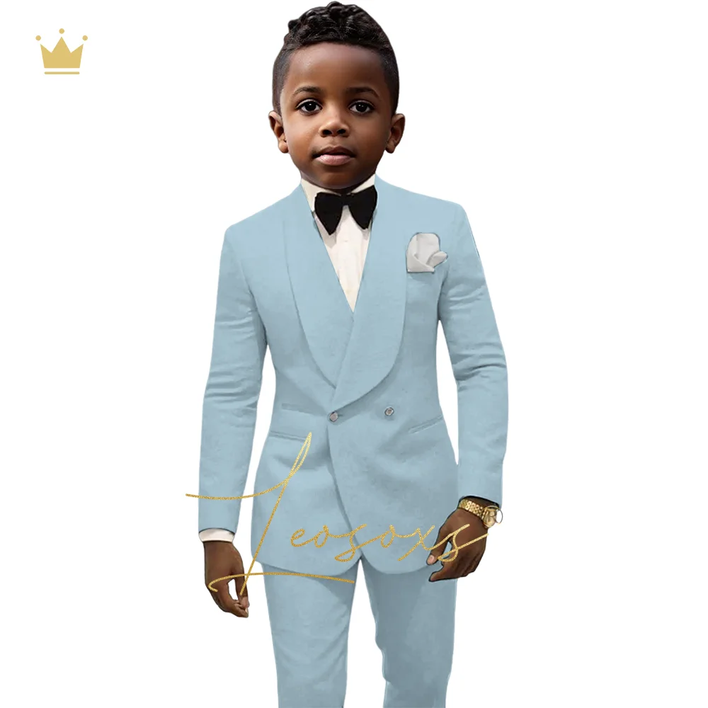 Boys jacquard jacket suit single button jacket trousers 2-piece suit, 3~16 years old children's custom dress wedding suit