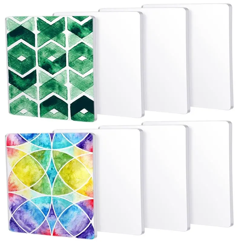 

Class For Printer Plates 6 X 6 Inch Reusable Silicone Plate 8 Pack Monoprinting Print Plates For Press Art Printmaking