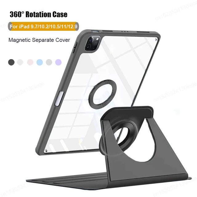 Dla iPad Air 4th 5th 10.9 Pro 11 12.9 13 calowy etui do ipada magnetyczny 10 10 10 10.2 9 8 7th Gen obracany odłączany obudowa tylna