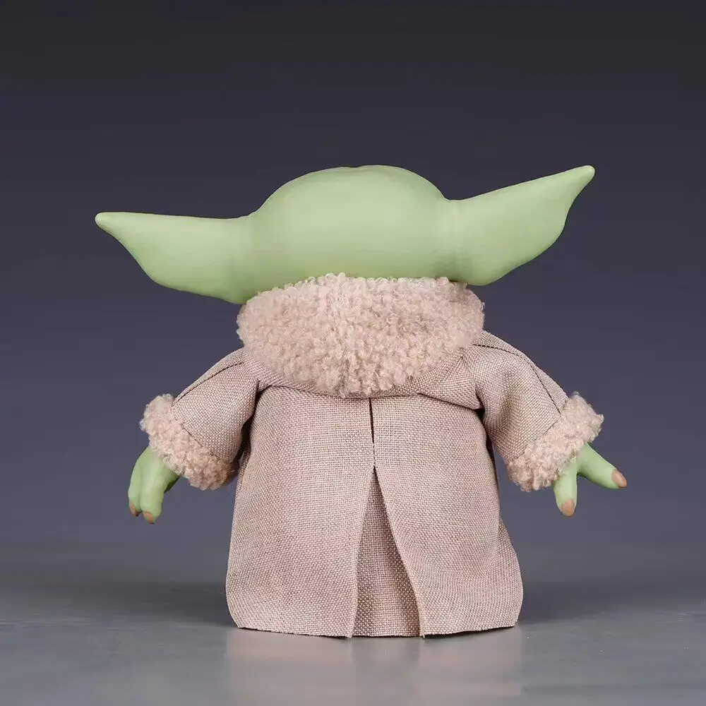 Star Wars 17cm Pvc Yoda Figure Grogu Plush Action Figure Toys Yoda Baby The Mandalorian Anime Dolls Gifts Children Toys Model