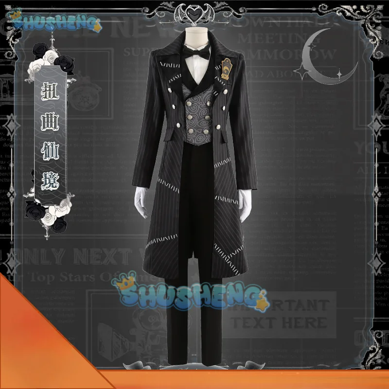 

Twisted-Wonderland Idia Shroud Cosplay Costume Uniform Halloween Carnival Party Christmas Play Role Clothes Clothing