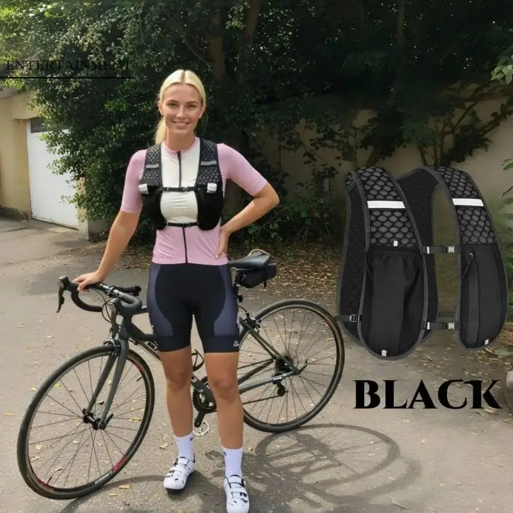

Waterproof Reflective Running Vest Pack Adjustable Multifunctional Running Hydration Vest Bag Breathable Convenient