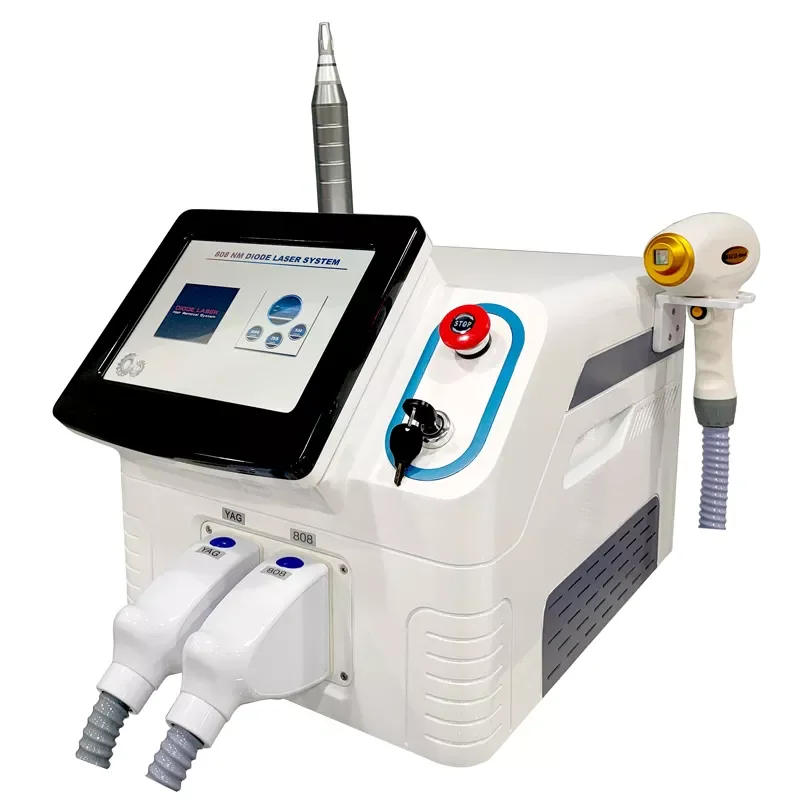 2023 Newest Diode 2 in 1 Pico Laser 808 Laser Picosecond + 808 Hair Removal Machine Diode Laser Plus Pico Nd yag Device