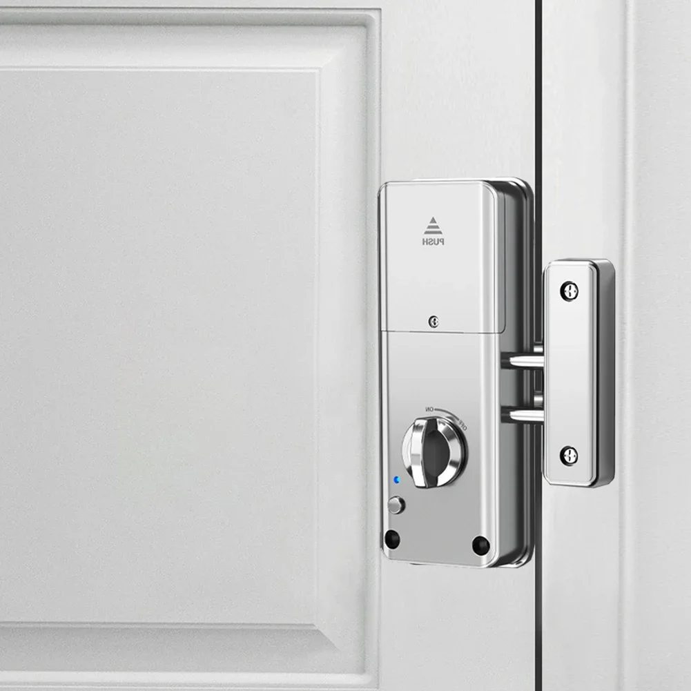 1 Juego de cerradura de puerta Invisible inteligente, cerradura de puerta de madera antirrobo, cerradura electrónica inteligente, aplicación Tu-ya/tarjeta, desbloqueo, herrajes para muebles