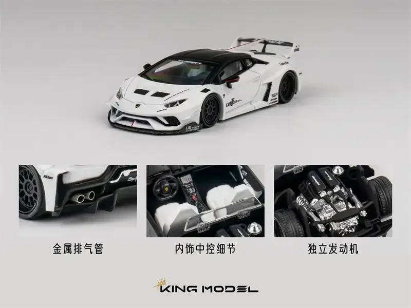 KING MODEL 1:64 LBWK Huracan LP610-4 Limited999 รถโมเดลDiecast