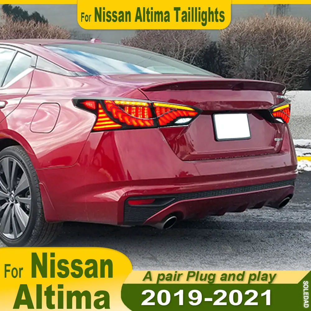 

Автомобильные задние фонари для Nissan Altima Teana 2019 2020 2021 2022, светодиодные задние ходовые фонари, тормозной указатель поворота, автомобильные аксессуары