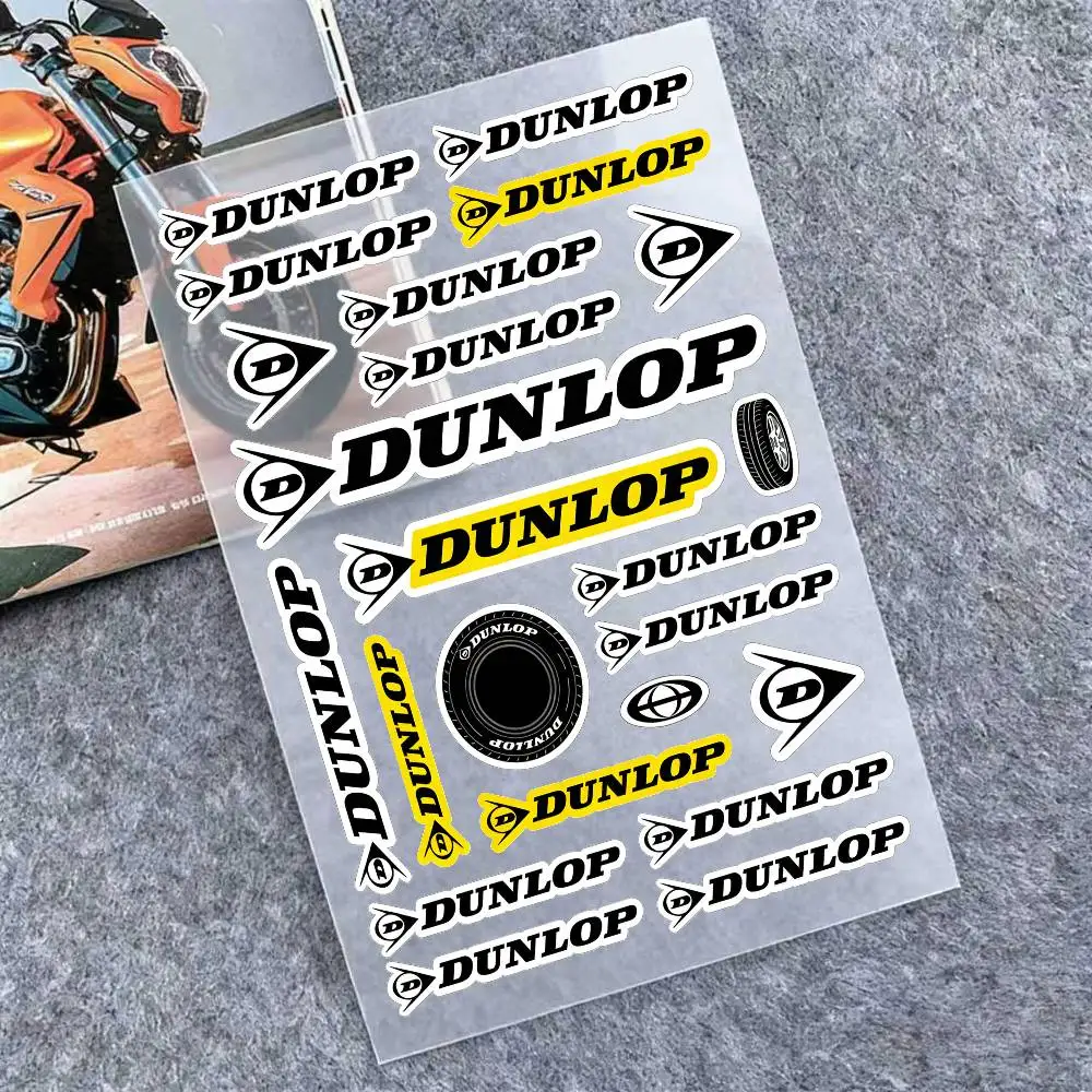 

Светоотражающие наклейки DUNLOP для мотоциклов, 3M, предупреждающие о безопасности в темноте, для шлемов скутеров