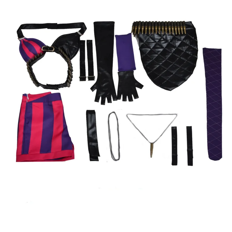 Disfraz de Cosplay de la Liga de Leyendas del juego yiyi, uniforme Arcane LoL Jinx, traje Sexy para fiesta de Halloween y Carnaval, 2025