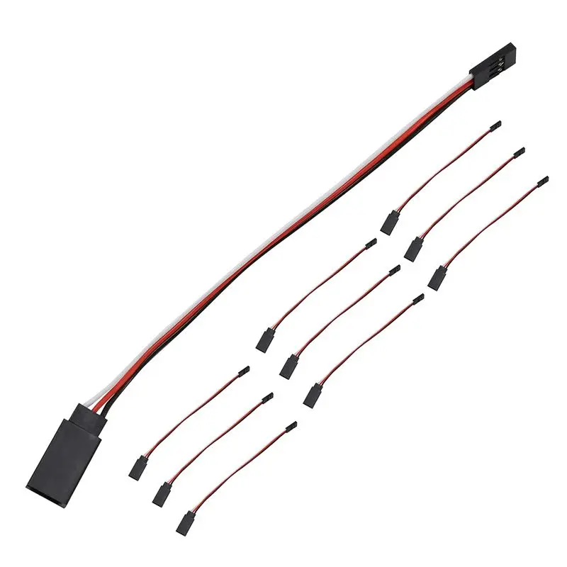100Pcs 150Mm Servo Extension Lead Wire JR Cable 3Pin Male To Female For RC Car