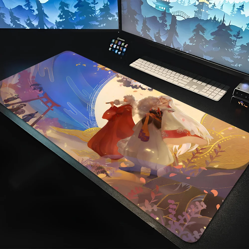 1pc hot stura anime cool Inuyasha Non-slip Mouse Pad Suitable For Office Computers Laptops E-sports Game Desk Mats XXL Keyboard