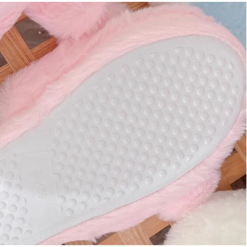 Pantoufles d'intérieur en coton coordonnantes pour femmes et filles, chat mignon Kawaii Kitty, chaussures chaudes à la mode, noir doux, cœur, hiver, nouveau