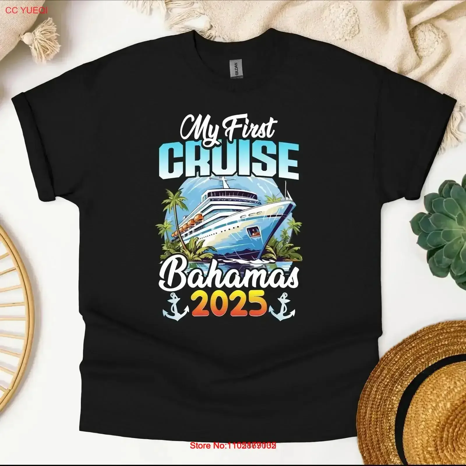 Minha primeira cruzeiro bahamas 2025 t camisa férias em família grupo de correspondência vintage lavado topo para uso diário moda respirável