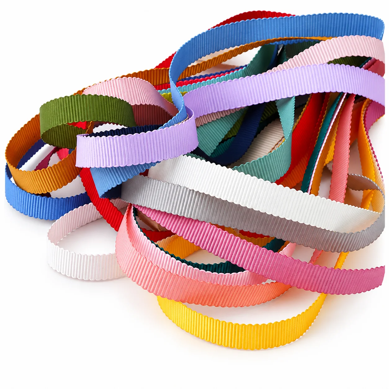 5 Yards Solid Color Grosgrain Ribbon 6/10/12/15/20mm for Hair Bows Gift Wrapping Sewing DIY Crafts