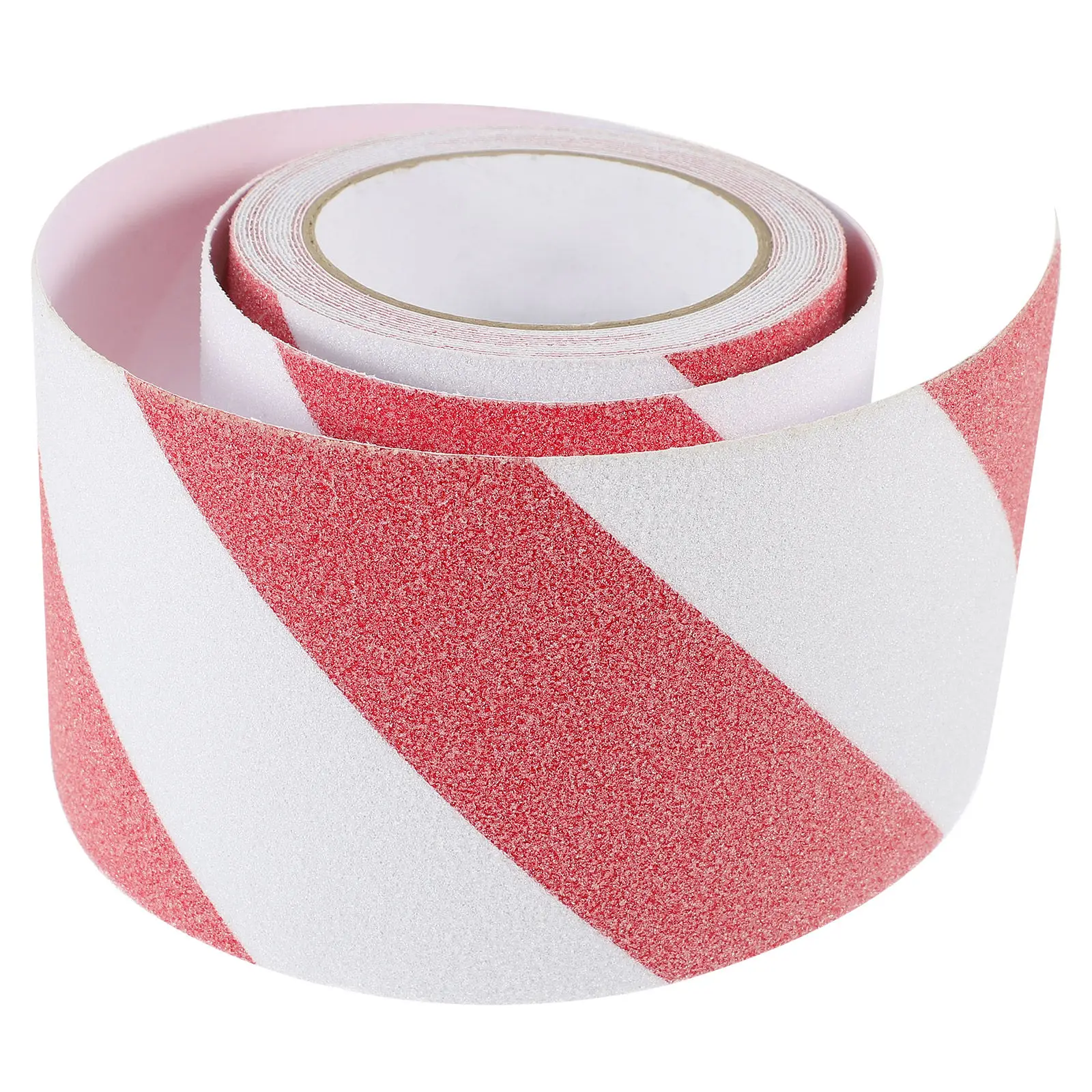 1 Roll Anti Step Tape Reflective Stair Warning Strip Non Adhesive Safety Tape for Indoor Outdoor Wet Floor Caution