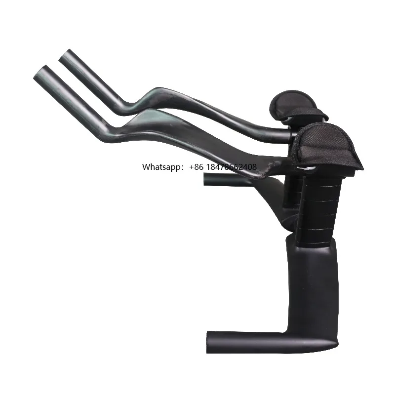 

Full Carbon Rest bar Triathlon Bicycle Time Triathlon Handlebar Aero Track Bike TT Bar Internal Cable 0/15 Degree 420mm H