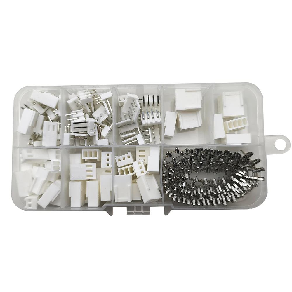 50Sets KF2510 2.54mm 2P 3P 4Pin Bent Pin Plug + Female Housing + Terminals KF2510 Connector Kit With Box