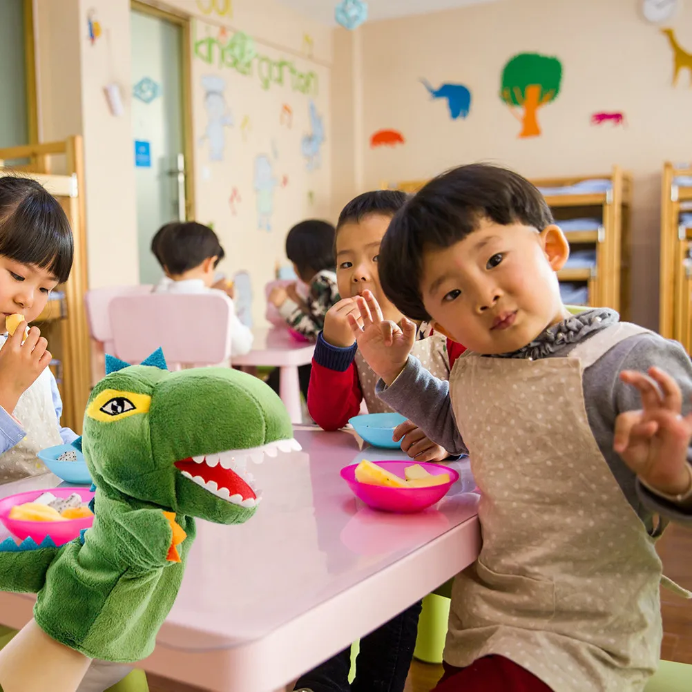 

Cartoon Dinosaur Hand Puppet for Kids Interactive Storytelling Role Play Parent Child Bonding Gift Birthday Party Holiday