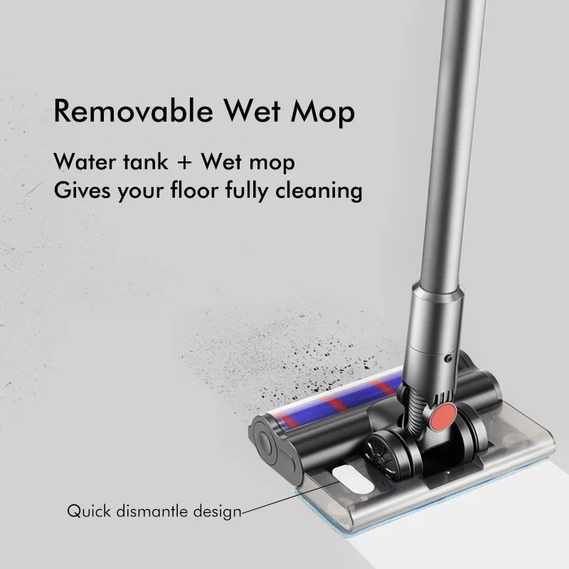 S16 Wireless Vacuum Cleaner 35kPa 450W Power 6 in 1 LED Cordless Vacuum Cleaner 90 Foldable Handheld Sweeper Mopping Machine