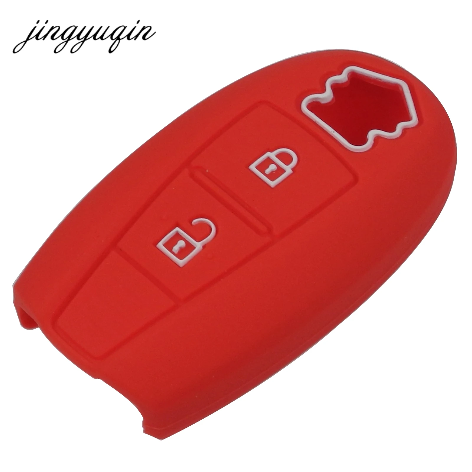 jingyuqin Silicone Cover Smart Key Case For Suzuki Swift Kizashi SX4 S-Cross Car Keyless Fob Set Skin Holder Protection