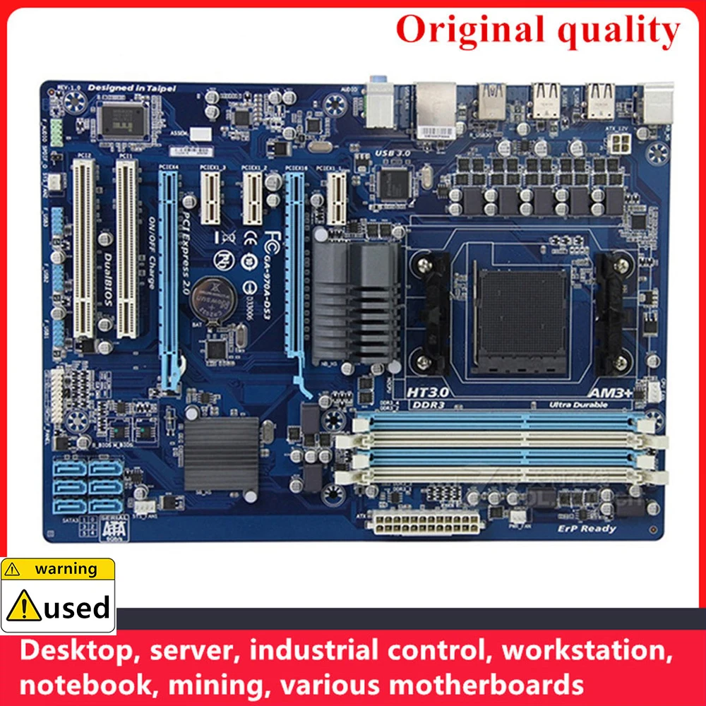 

For GA-970A-DS3 970A-DS3 Motherboards Socket AM3+ DDR3 32GB For AMD 970 Desktop Mainboard SATA III USB3.0