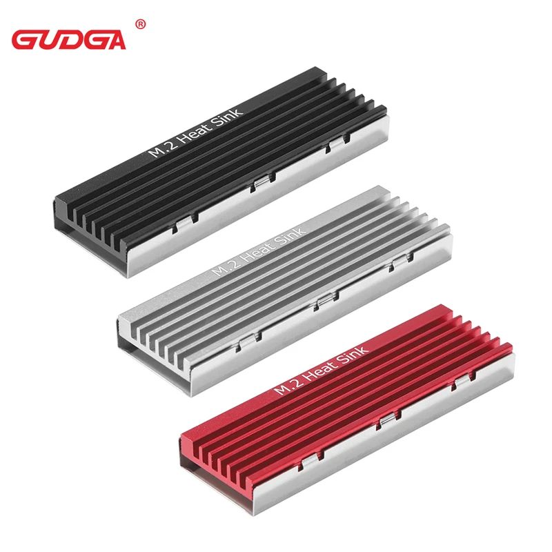 M.2 SSD NVMe heatsink M2 2280 SSD Hard Disk Heat Sink Aluminum Radiator with Thermal Pad For Desktop PC M2 NVMe SATA SSD 2280