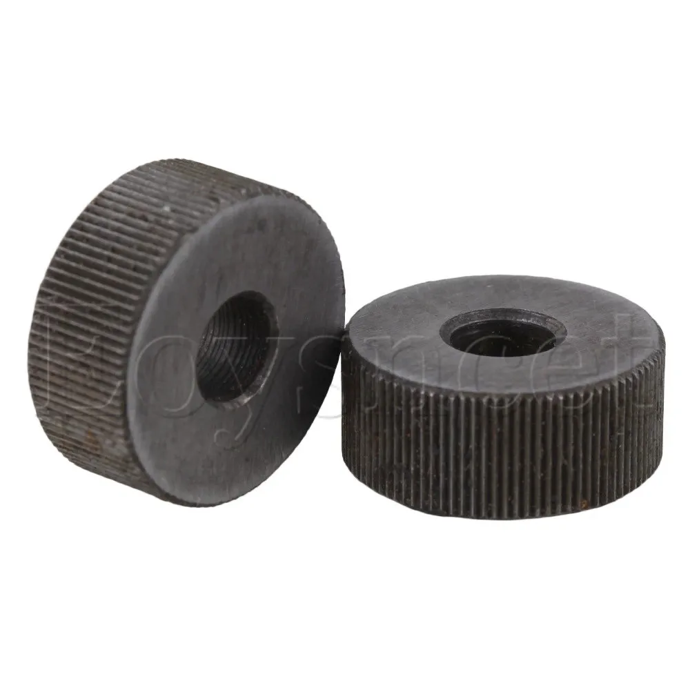 2Piece 0.6mm Pitch 19mm OD Single Straight Coarse Pattern Linear Knurling Wheel