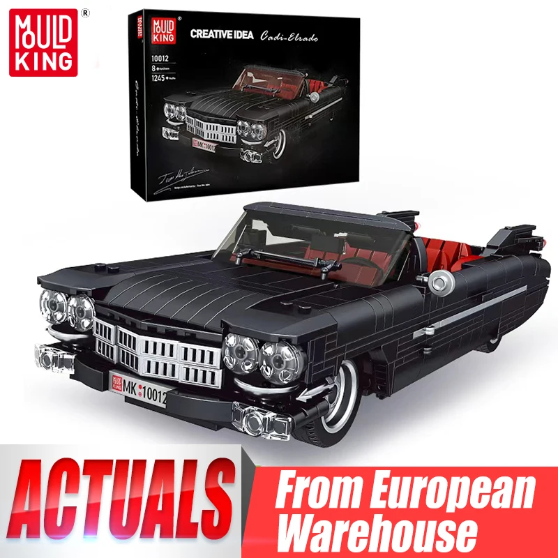 Mould King 10012, Modelo de Auto Técnico de Juguete, El Auto Clásico Eldorado, Bloques de Construcción, Ladrillos Creativos, Regalo de Navidad para Niños
