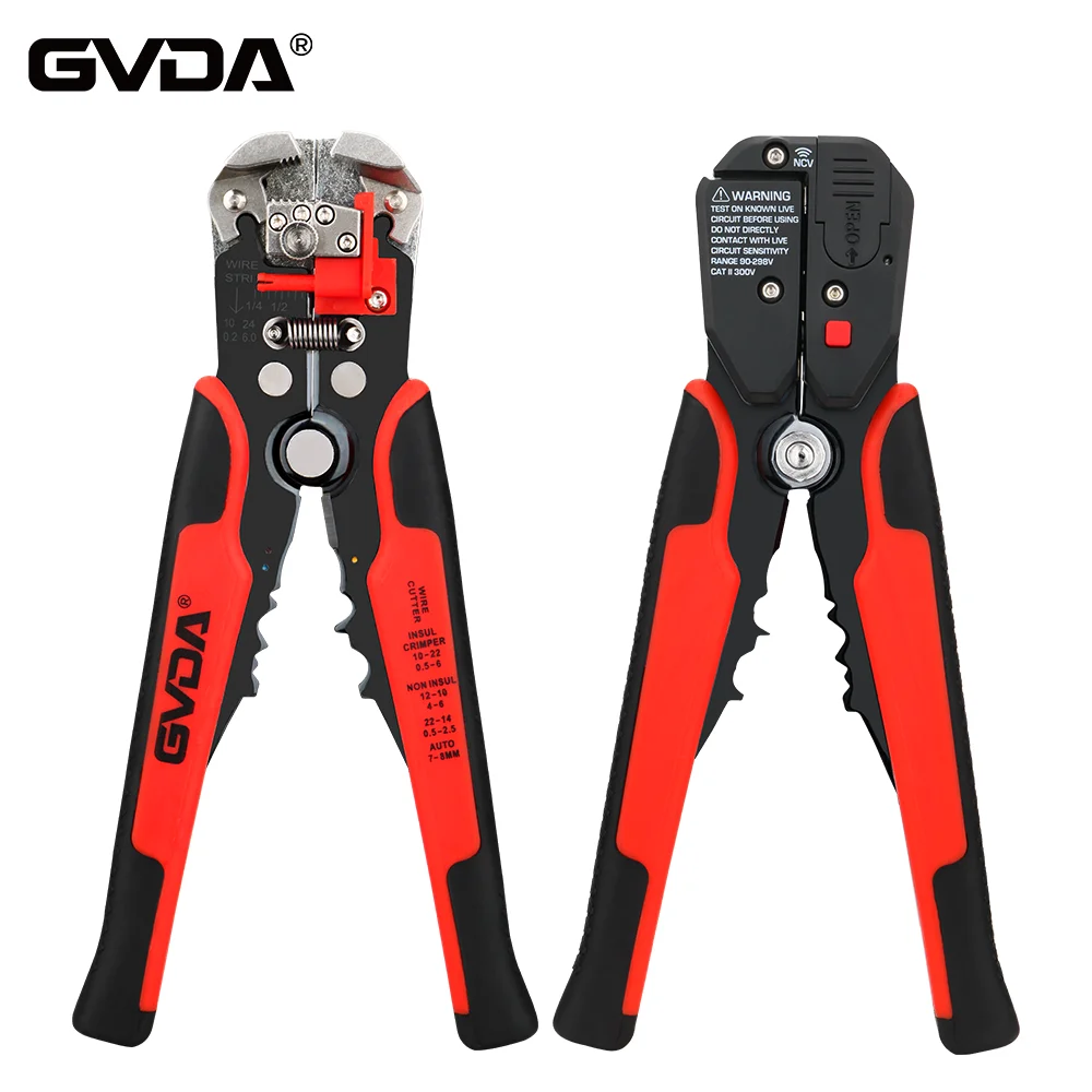 

GVDA Professional Wire Stripper Multifunction Decrustation Pliers Cable Cut Crimp Terminal Automatic Cable Cut Tools Crimper