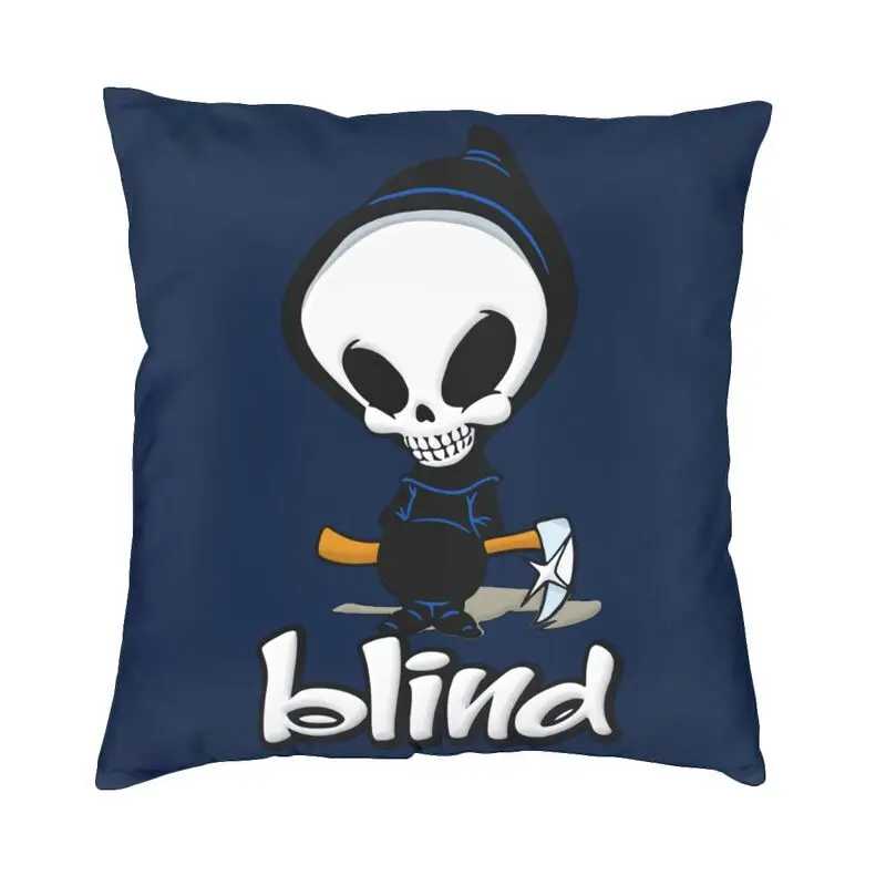 Blind Grim Reaper Cushion Cover Two Side Printing Spitfire Throw Pillow Case for Sofa Fashion Pillowcase Home Decoration