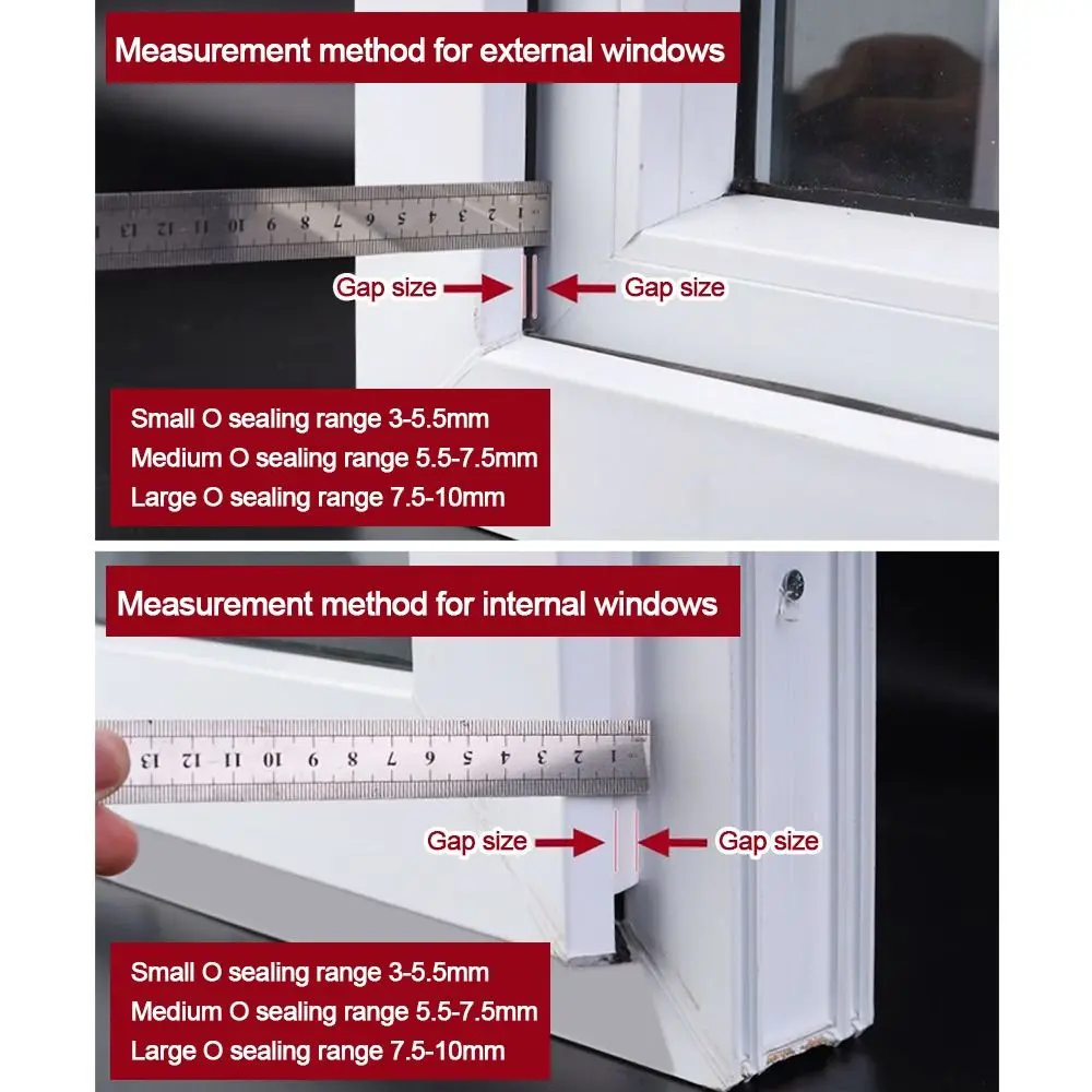 Wysokiej jakości uszczelka gumowa w kształcie litery O, biała, czarna, uszczelniająca przed warunkami atmosferycznymi, blokująca szczeliny.