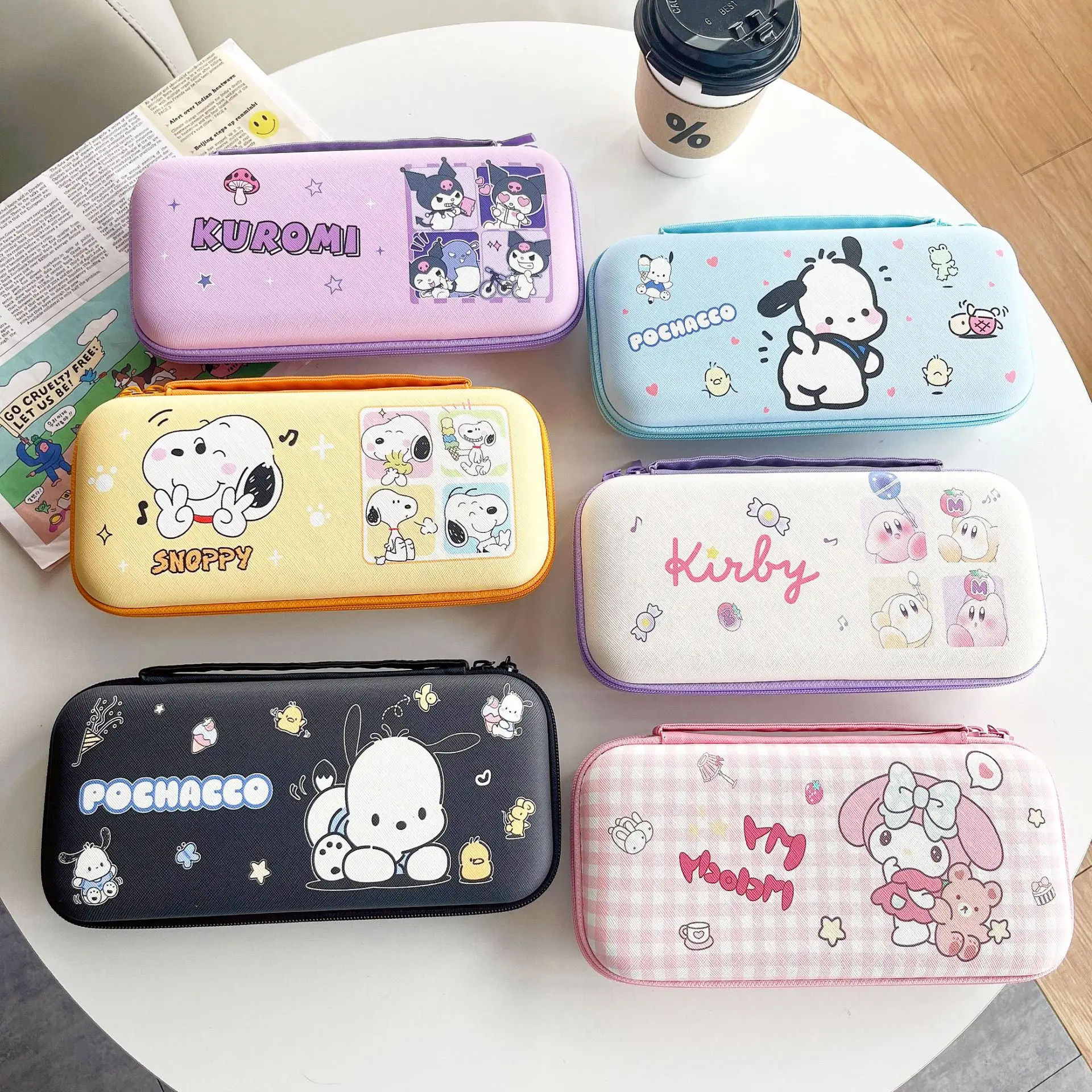 Sanrio Kulomi Nintendo Switch Oled Storage Bag Ns Protective Case Switch Protective Case Portable Game Console Storage Box