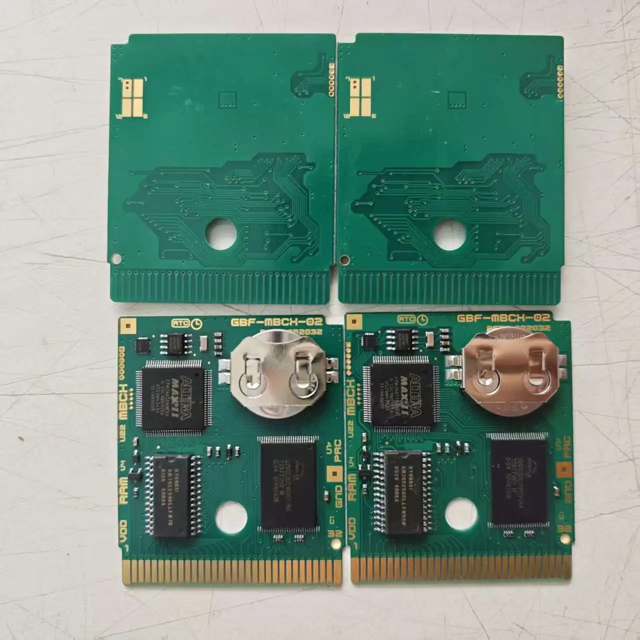 Real Clock Rtc Flash Cart Game Cartridge PCB For GBC Customized Game