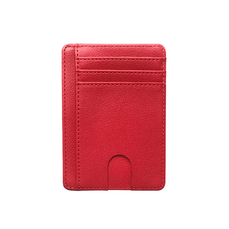 Men Women Slim RFID Blocking PU Leather Wallet Credit ID Card Holder Storage Purse Money Case Cover Anti Theft Fashion Bags