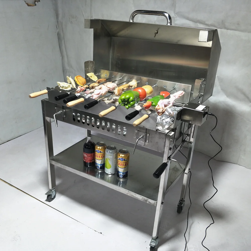 

Traditional Cypriot Charcoal Barbeque Rotisserie Cyprus Grill Outdoor Cooking BBQ for Authentic Mediterranean Flavor