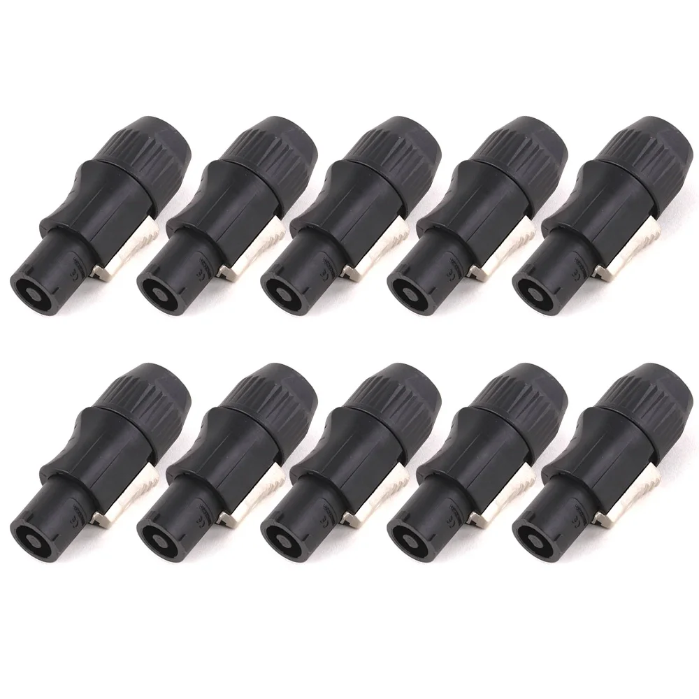 10 Stück neue IP65 wasserdichte Verriegelung PowerCon-Chassis-Anschlüsse NAC3MPX oder NAC3MX-W + NAC3FPX + Powercon True Connector NAC3FX-W