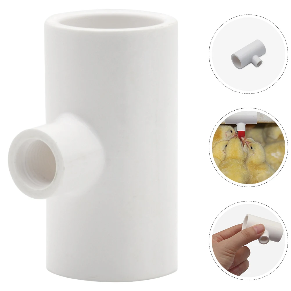 

Chicken Drinking Fountain Tee Automatic Poultry Waterers Pvc Fittings System Nipples Drinkers