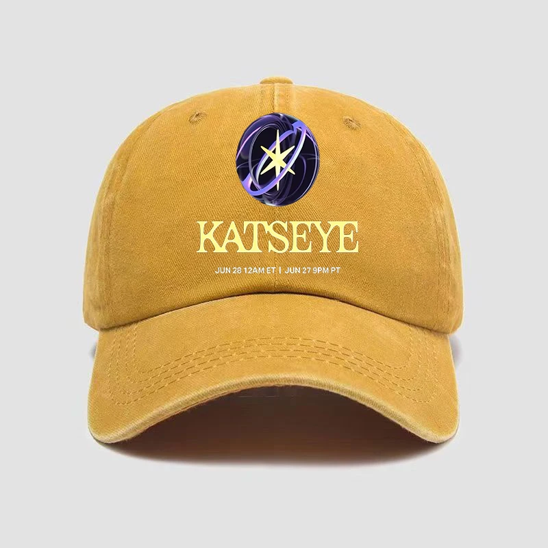 Katseye رجل امرأة قبعة بيسبول عادية غسلها الهيب هوب قبعة الإناث الذكور قبعة الشمس موضة Y2K القبعات الرياضية Kpop روك قبعات البيسبول