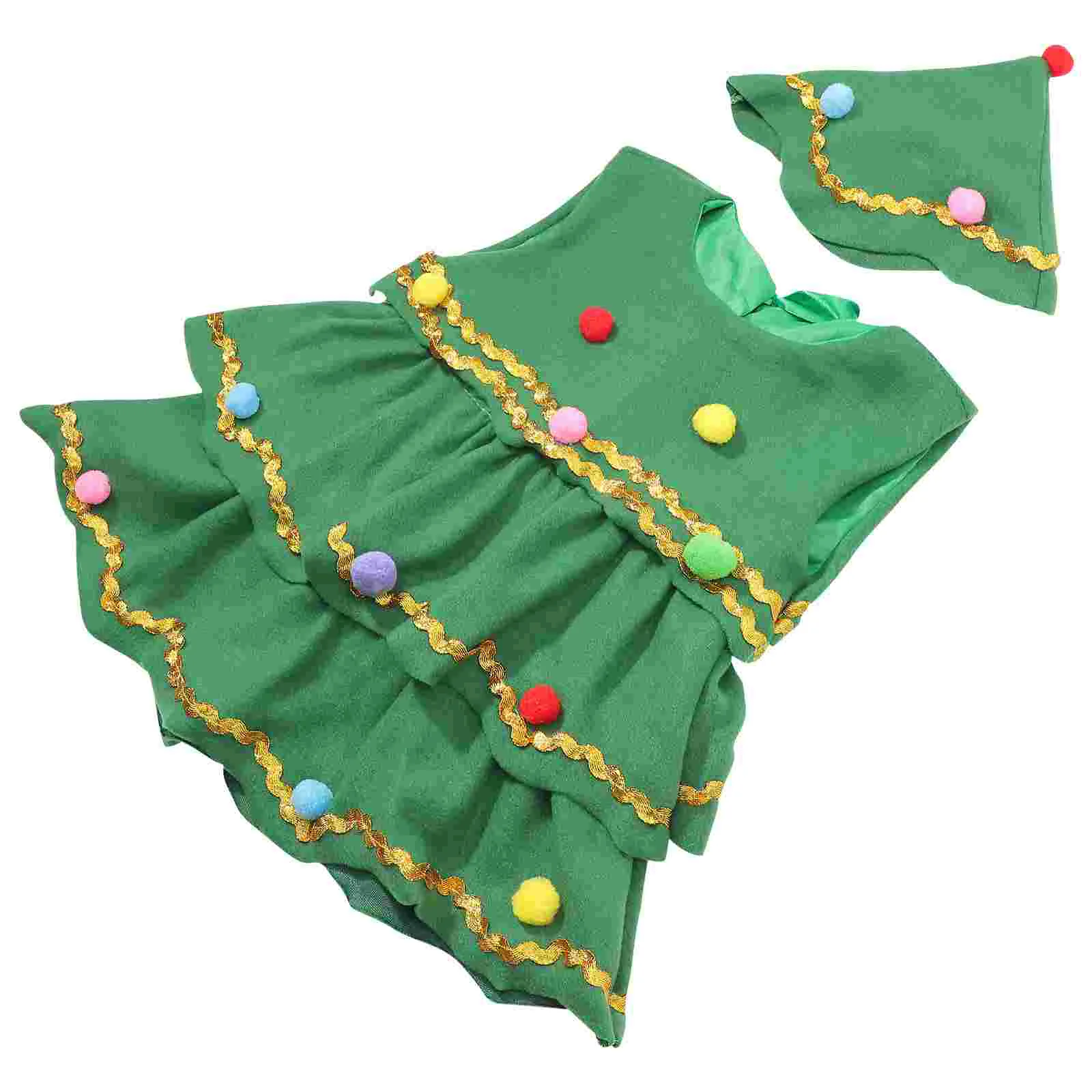 

Hat Toddler Kids Clothing Christmas Tree Costume Cosplay Children Stage Show Costumes