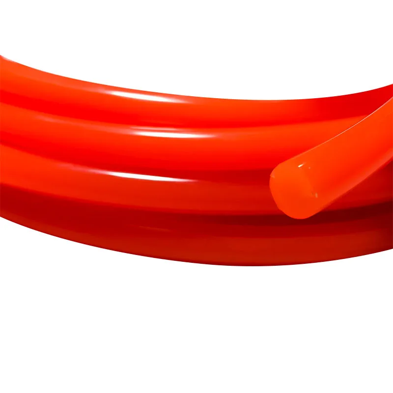 Orange Polyurethane Conveyor Belts Round PU Drive Belt Meltable Cord Dia 2/2.5/3/3.5/4/5/6/7/8/9/10/12mm