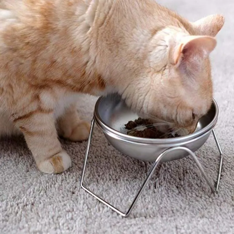 

Pet Supplies Stainless Steel Cat Bowl Anti-slip and Fall Resistant Cat Food Bowl Dog Bowl Stainless Steel Pet Bowl For Cat Bowl