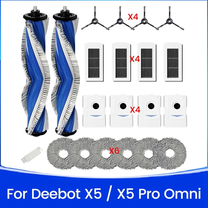 

Набор аксессуаров для робота-пылесоса X5/X5 Pro Omni, запасные части-A69M