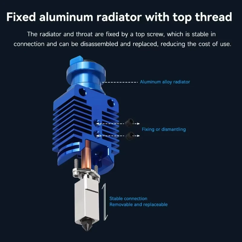 1pcs TZ-V6 3.0 Hotend Kit High Temperature High Speed All Metal Hotend Extruder Print Head for Ender 3 Ender 3 V2 Ender 3