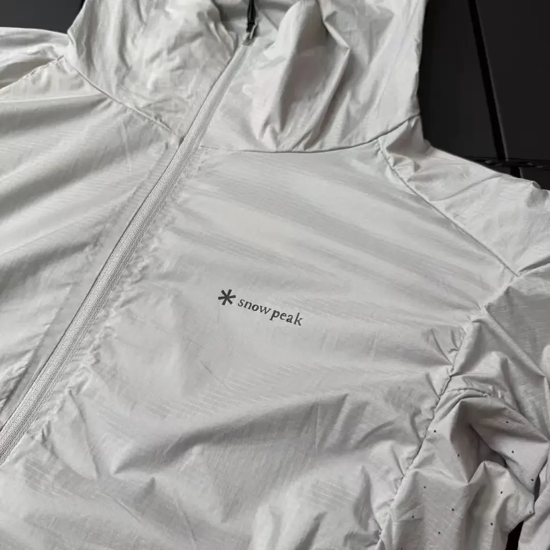 Chaqueta de Protección Solar Snow Peak, Secado Rápido, Ligera, para Hombres y Mujeres, Ciclismo, Senderismo, Viajes, Deportes al Aire Libre, Cortavientos