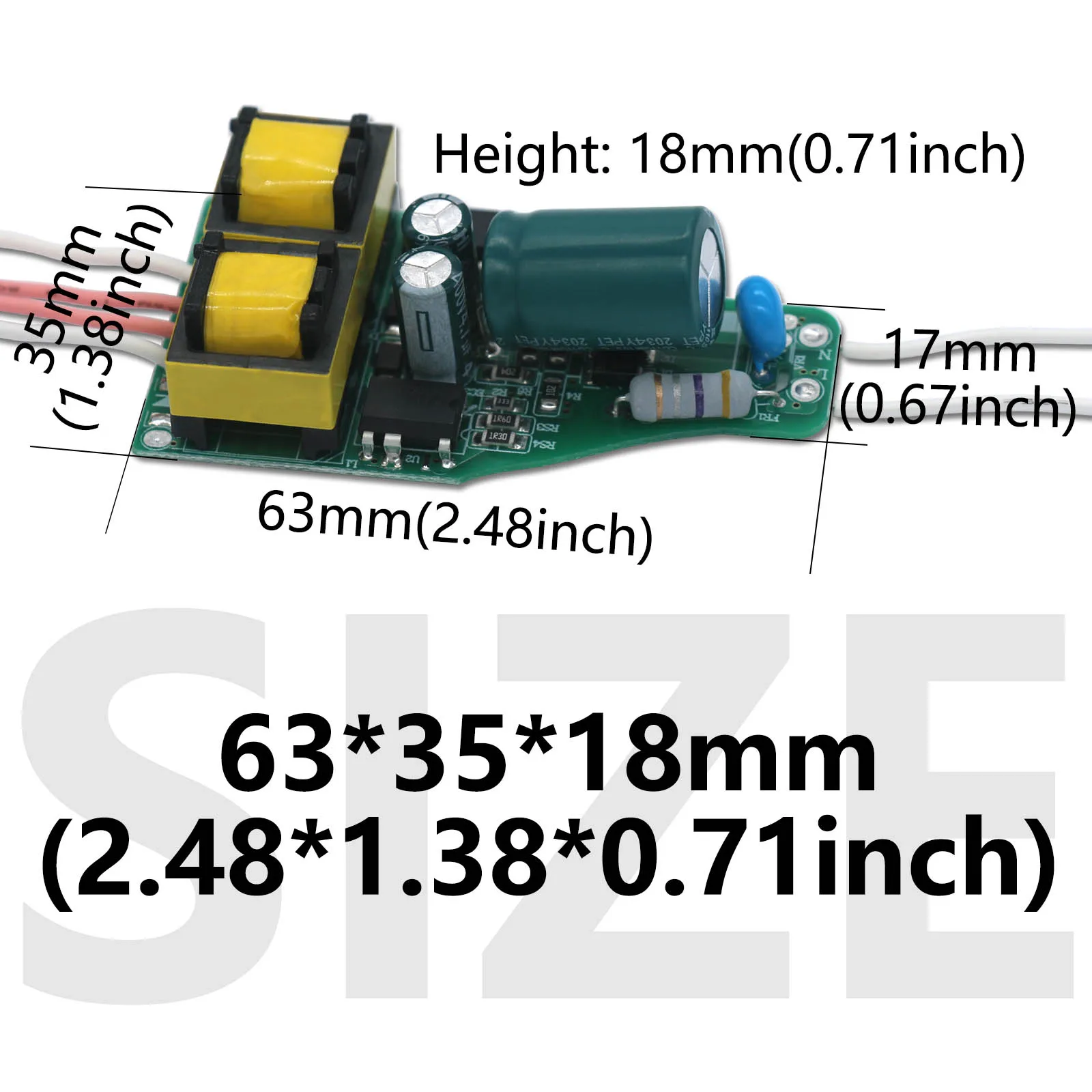 LED Driver 36-50x2W 72-100W Power supply DC120-160V built-in constant current Lighting Transformer 250mA For Purification lamp