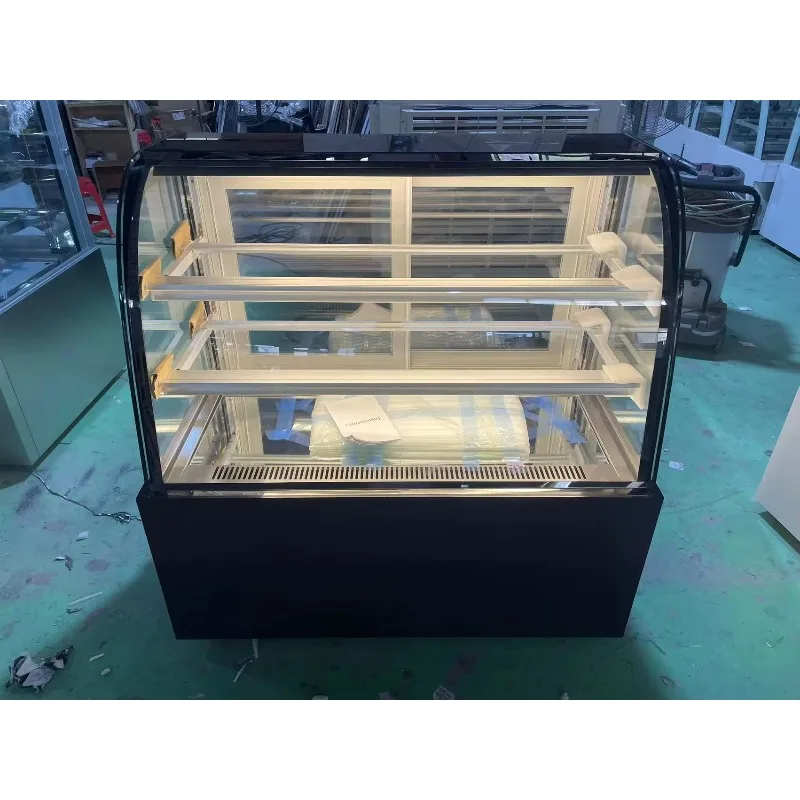 Dessert Store Cake Arc Type Standing/ Table Top Storage Cabinet Cake Glass Display Cabinet