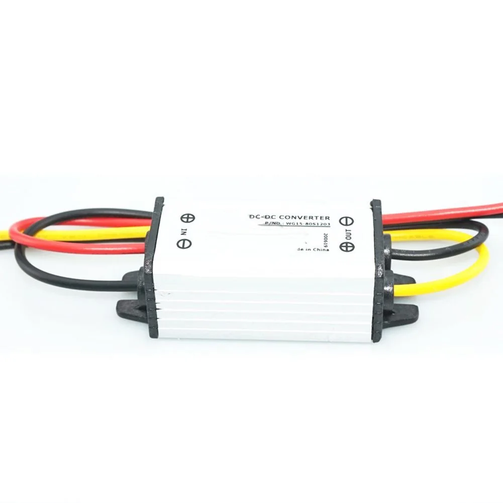 12V 3A DC Output Regulator Compatible with 15-80V Input DC-DC Converter IP67 Rated for Car Boat and UTV Power Management