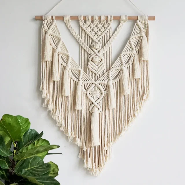 Macrame Woven Wall Hanging Boho Home Art Decor 1